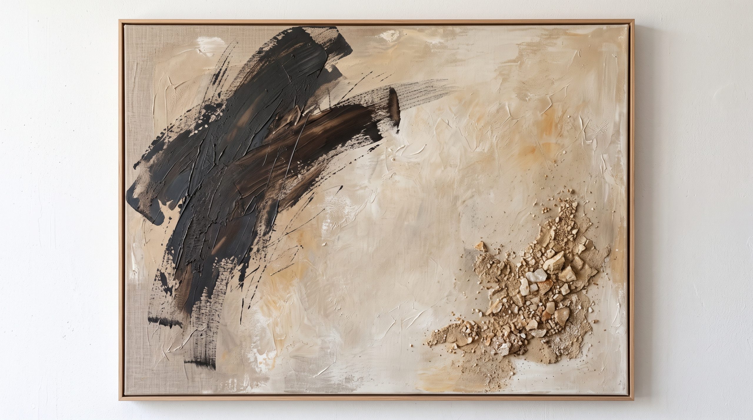Abstract artwork demonstrating asymmetrical visual balance