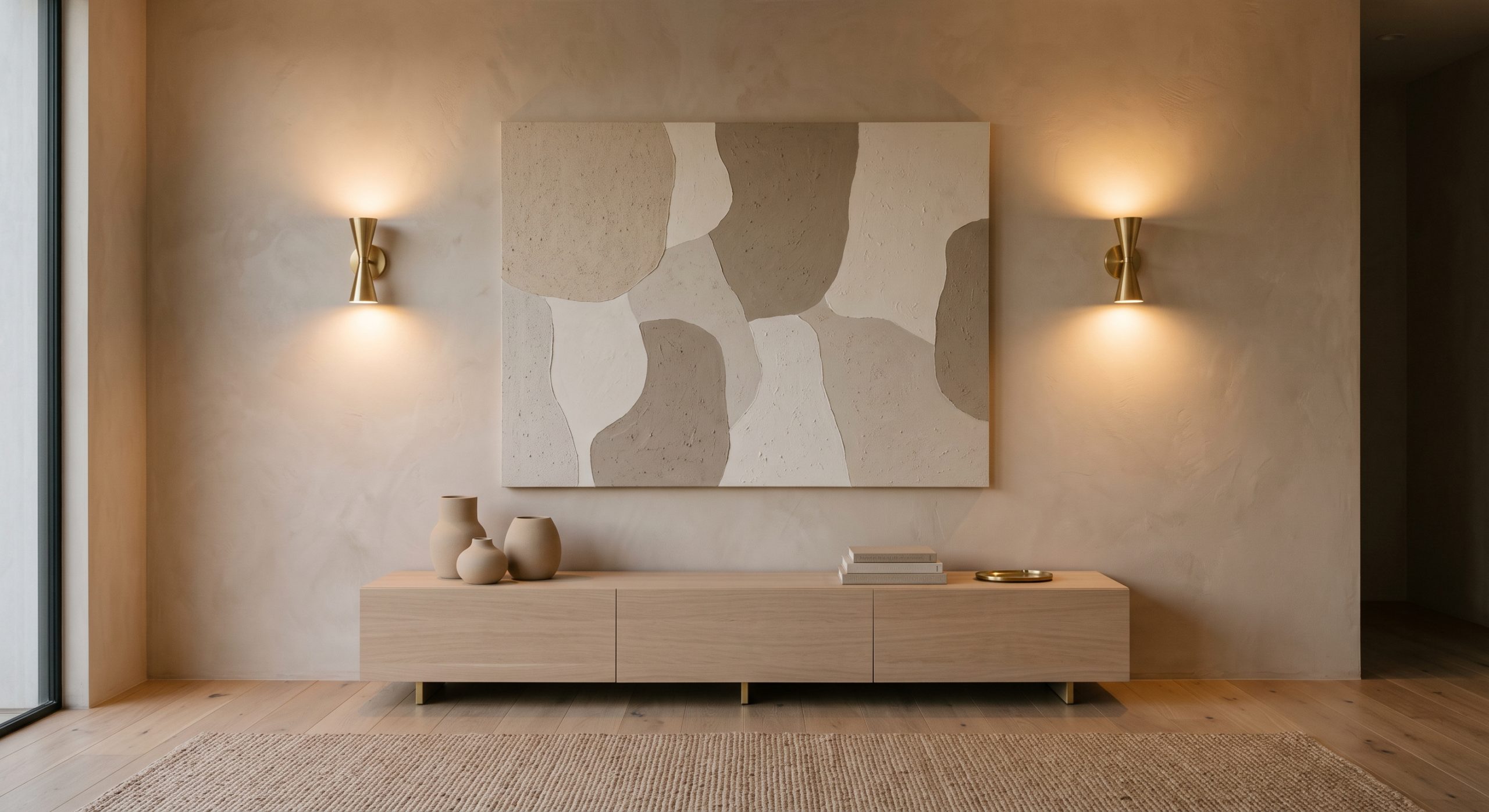 Rechargeable wall sconces lighting artwork from either side